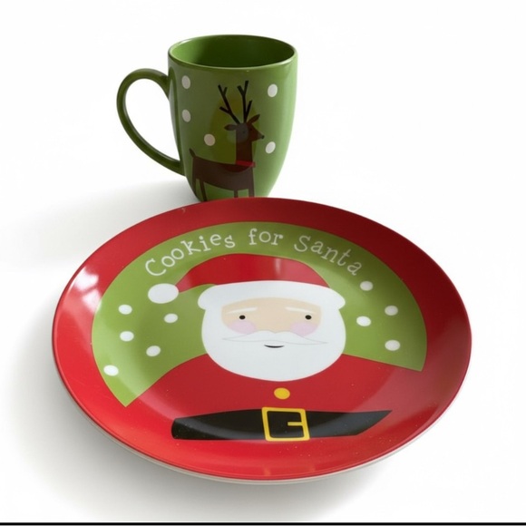 🎄Santa cup and plate set 🌲 - Picture 2 of 6